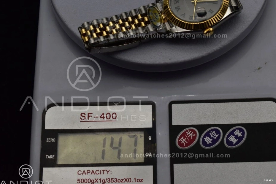 YG Gray 1:1 Bracelet 41 (Gain Weight) Dial Roman SS Best Steel 126333 Edition SH3235 904L SS ARF YG Green DateJust on Jubilee 1103